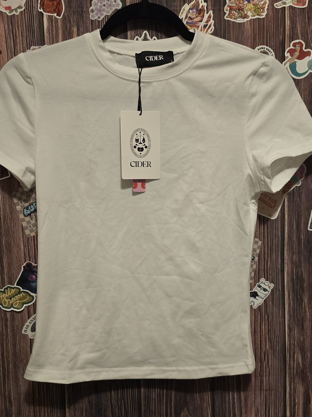 Cider Women's Classic Crew Neck T-Shirt in White